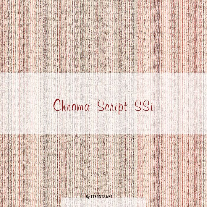 Chroma Script SSi example